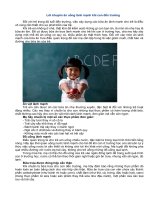 Lời khuyên ăn uống lành mạnh khi con đến trường