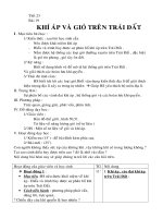 Bài 19 Khí áp và gió trên trái đất