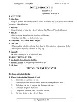 Tiết 69 Giáo án ôn tập học kỳ II