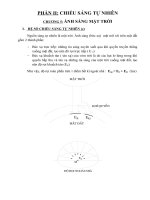 CHIẾU SÁNG TỰ NHIÊN ÁNH SÁNG MẶT TRỜI