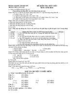đề kiểm tra 1 tiết sinh, hóa 8,9 cả năm