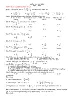 Đề kiểm tra học kì II môn Toán 6