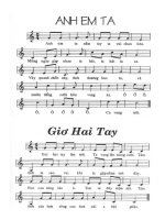 Anh em ta - bài hát có lời và nốt nhạc