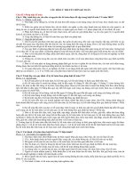 CÂU HỎI ÔN TẬP LÝ THUYẾT MÔN KẾ TOÁN CÓ ĐÁP ÁN KÈM THEO