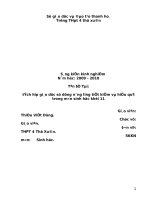 Sáng kiến kinh nghiệm sinh 11 năm học 09 - 10