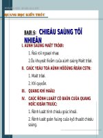 QUANG HỌC KIẾN TRÚC PHẦN 06: CHIẾU SÁNG TỰ NHIÊN