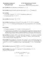 Đề thi chính thức THPT Quốc Gia môn Toán 2015