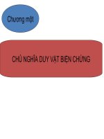 chương 1 môn nguyên lý