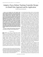 Adaptive Fuzzy Robust Tracking Controller Design via Small Gain Approach and Its Application