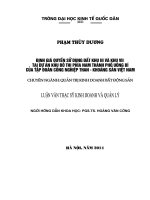 Định giá quyền sử dụng đất khu III và khu VII tại dự án Khu đô thị phía Nam thành phố Uông Bí của Tập đoàn Công nghiệp Than – Khoáng sản Việt Nam