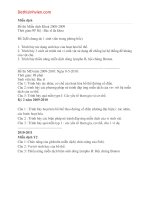 Đề thi Miễn dịch năm 2009-2012 danh cho Y2 [phuhmtu]