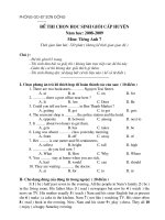 de + dap an HSG Anh 7(Son Dong)