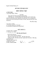 Đ thi cuối học kì II lớp 1