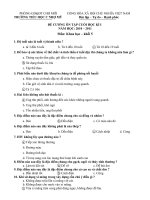 DE ON TAP HKI-NAM HOC 2010-2011 MON KHOA HOC-K5