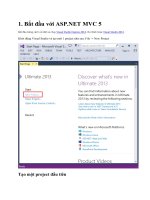 Bắt đầu với ASP NET MVC 5
