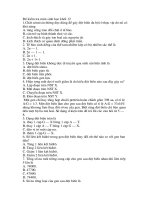 Đề kiểm tra chương I và II phần di truyền học