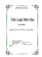 Lich su Am nhac Phuong Dong (1/2011)