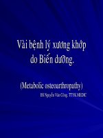 X quang vài bệnh lý xương khớp do biến dưỡng