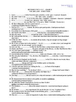 Bài tập tiếng Anh 8