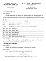 đề thi chọn học sinh giỏi lớp 12 môn lịch sử trường thpt lý thái tổ bắc ninh