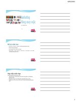 Marketing Hàng May Mặc- Bài1 - Môi Trường Marketing