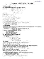 Đề cương ôn tập tiếng Anh 8 HKII