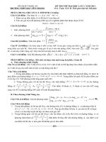 Đề thi thử ĐH lân2-2011. Môn Toán khối B