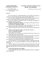 văn bản hướng dẫn xét TNTHCS