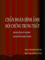 Chẩn đoán hình ảnh hội chứng trung thất
