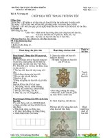 Giao án Mỹ thuật 6 - Cả năm