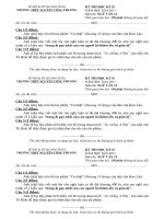 Đề & đáp án thi thử môn Văn (2011) new