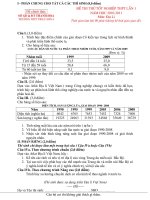 ĐỀ VÀ ĐÁP ÁN THI TN MÔN ĐỊA NĂM 2011