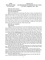 THAM LUẬN ĐẠI HỘI HỘI KHUYẾN HỌC HUYỆN QUAN HÓA