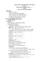 GIÁO ÁN ÔN TẬP HÈ LỚP 4 LÊN LỚP 5 THAM KHẢO