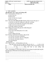 bài kiểm tra Khoa, sư,địa lớp 4