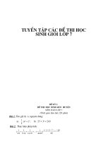 50 đề thi HSG toán 7