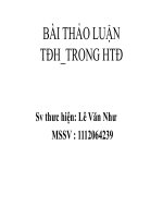 thao luan tu dong hoa