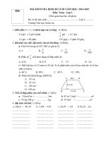 đề kiểm tra cuối năm môn tán lớp 5 năm học 2014 2015 trường tiểu học xuân an