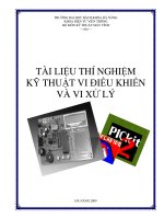 TÀI LIỆU THÍ NGHIỆM KỸ THUẬT VI ĐIỀU KHIỂN VÀ VI XỬ LÝ
