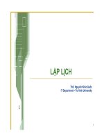 Bài giảng Quản lý dự án công nghệ thông tin: Chương 10: Lập lịch (ThS. Nguyễn Khắc Quốc)
