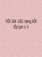 Tiet 164 -165: Tong ket Tap lam van