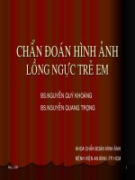 Chẩn đoán hình ảnh lồng ngực trẻ em