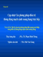 Các phương pháp điều trị thông động mạch cảnh hoang xoang trực tiếp