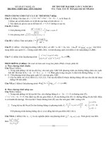 Đề thi thử ĐH lần 2-2011. Môn Toán khối D