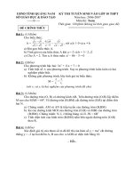 ĐỀ TS TOÁN 10 QUẢNG NAM 06-07