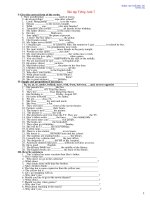 Bài tập tiếng Anh 7