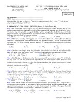 Đề Lý ĐH KA 2010 Mã 927