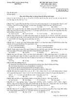 ĐỀ THI ĐH MÔN HÓA (ĐỀ SỐ 5 CÓ Đ/A)