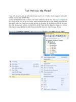 Tạo mới các lớp model trong ASP NET MVC 5