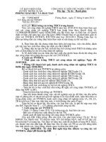 Hướng dẫn xét TN THCS 2011 PGD Thường Xuân